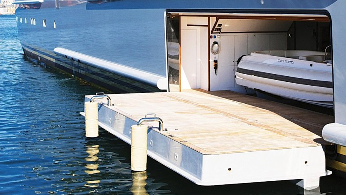 M/Y shell platforms & doors (stern and side)